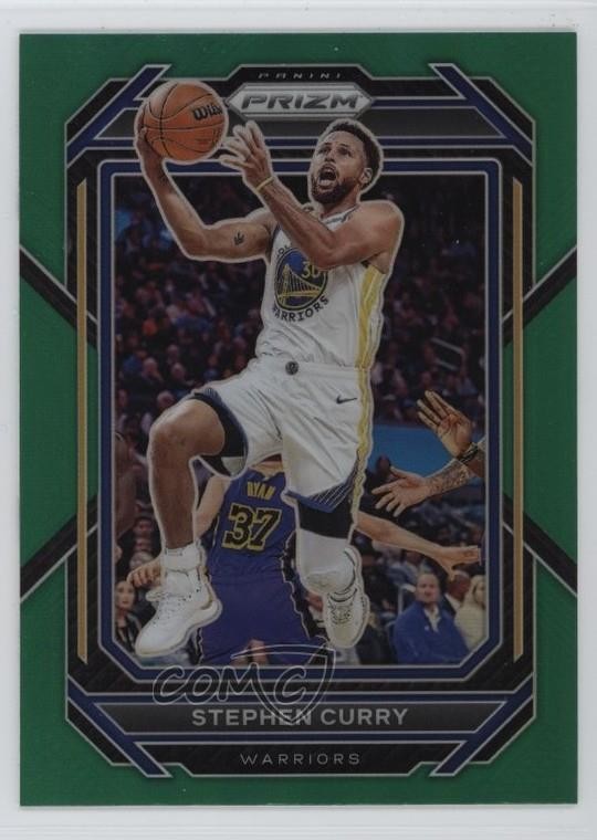 2022-23 Panini Prizm Green Prizm Stephen Curry #101 3gq