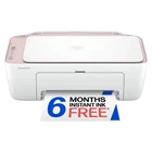 Imprimante à jet d'encre couleur tout-en-un sans fil HP DeskJet 2942, Rose pâle - livraison gratuite