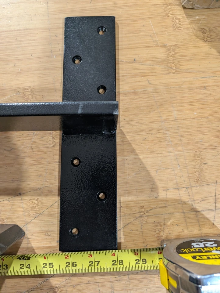 2-Pack- 24" Free Hanging T Shelf Bracket Solid Heavy Duty Steel Knee Wall - Image 4 of 4