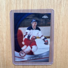 Jack O'Callahan 2026 Topps Chrome U.S. Winter Olympic Blue Refractor #/150 #93