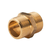"Messing Gewinde-Fitting Doppelnippel Mit Langgewinde 1\"AG - 1\"AG (Dn 25), Schwer"