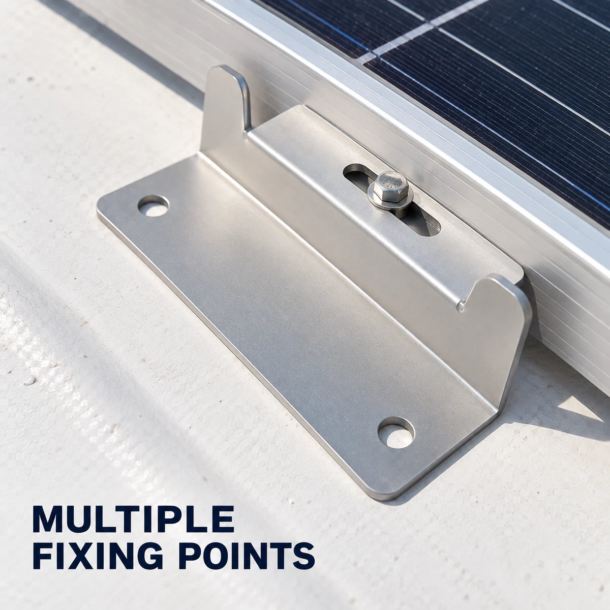 8PCS Solar Panel Z Brackets Aluminium Flat Roof RV Mounting 2 Sets of 4