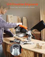 Compound Miter Saw, 10-Inch Blade, 15 Amp Motor, 60-Tooth, Composite Decking