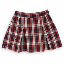 Dennis Girls 12 Plaid Skirt Red Navy Style 868 School Uniform Pleated