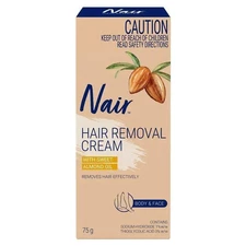 Nair Hair Removal Cream Body&Face 75g Made in Australia Exp 04/2030