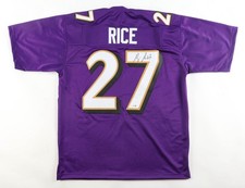 Ray Rice Signed Baltimore Ravens Purple Jersey (JSA) Ex Rutgers Running Back