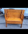 Pine Tilt Top Tavern Table Settee 19th Century (E) — photo 5