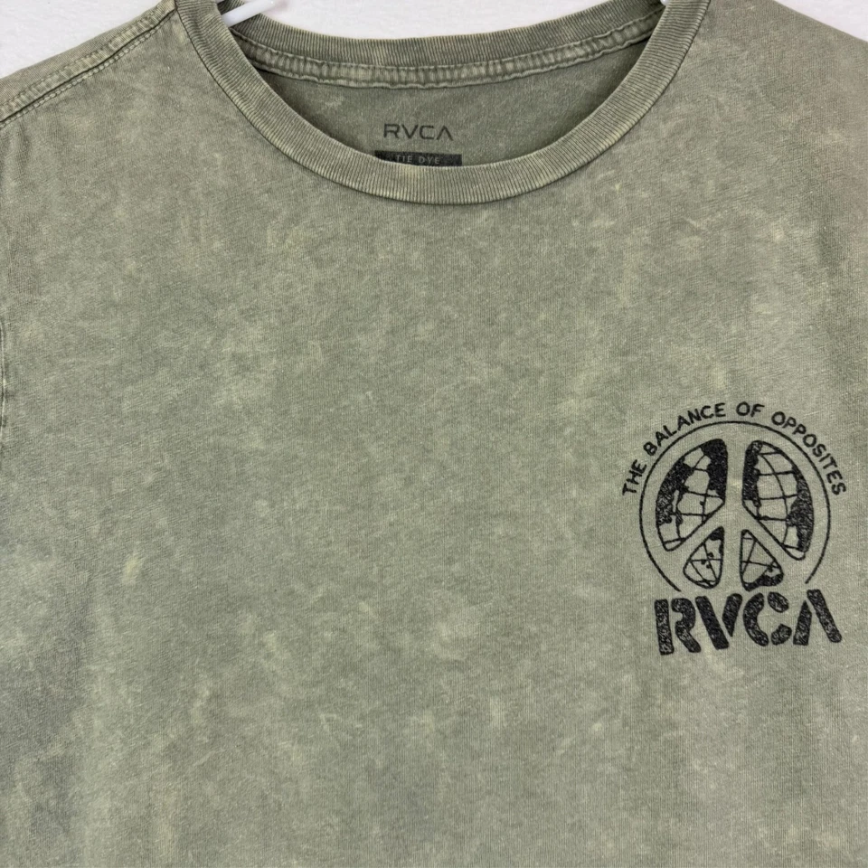 RVCA T Shirt Mens Medium Short Sleeve Tie Dye - Image 2 of 4