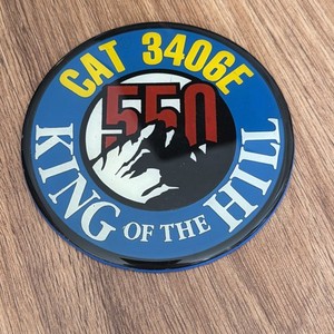 Rare Vintage Caterpillar King Of The Hill Cat 3506E Emblem