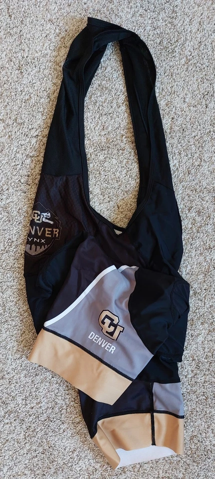 CU Denver '18 Primal Cycling Women's Bib road bike shorts Helix 2.0  Size SM - Image 2 of 4