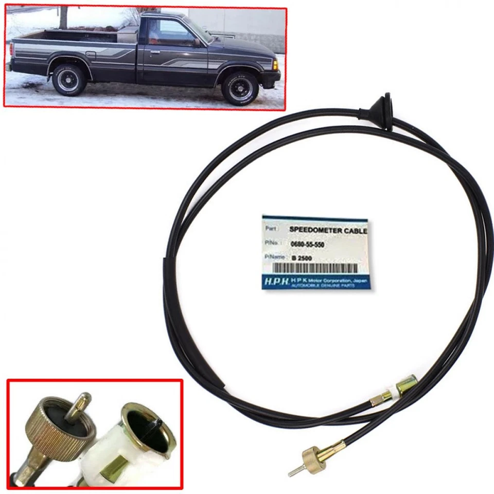 CABLE VELOCÍMETRO 1985-1998 PICKUP MAZDA SERIE B B2000 B2200 B2500 B2600 Foto 4 de 4