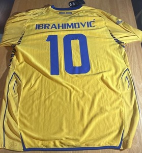 Maillot De Football Suède 2007/2008 Ibrahimovic 10 Taille S - Umbro, Occasion En Très Bon état