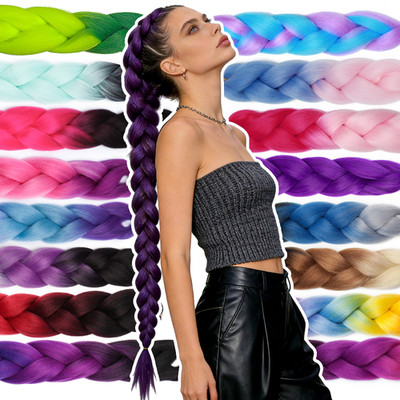 DIY RUMI Haar Ombre Flechten Jumbo Braiding Zöpfe Box Braid Hair Zum Einflechten