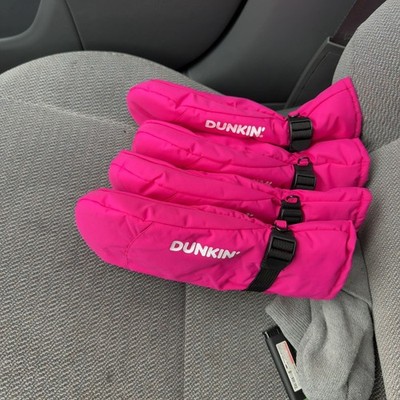 Official Dunkin' Donuts 2026 Pink Left Hand Mitten (Set of 4!)