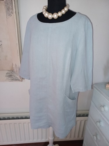 SEASALT Into Land 100% Linen Tunic - Light Blue - UK 14 - - Picture 7 of 11