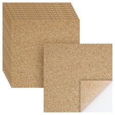 10 Pcs Self Adhesive Cork Sheets 4x4 in Square For DIY Coasters