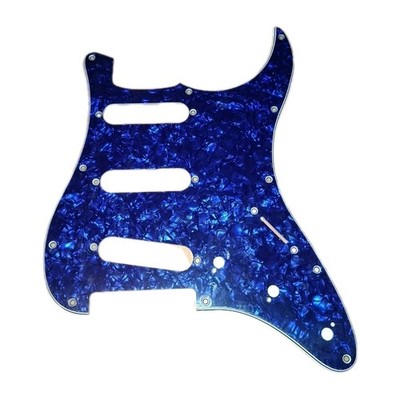 SCHLAGBRETT Pickguard für Stratocaster, SSS,3-lagig, blau NEU