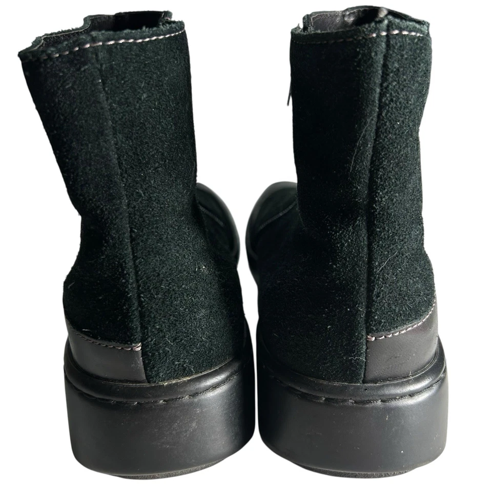 Bota Naot Oyster Shell para mujer talla 39 8 botín de cuero gamuza negro plantilla de corcho Foto 4 de 4