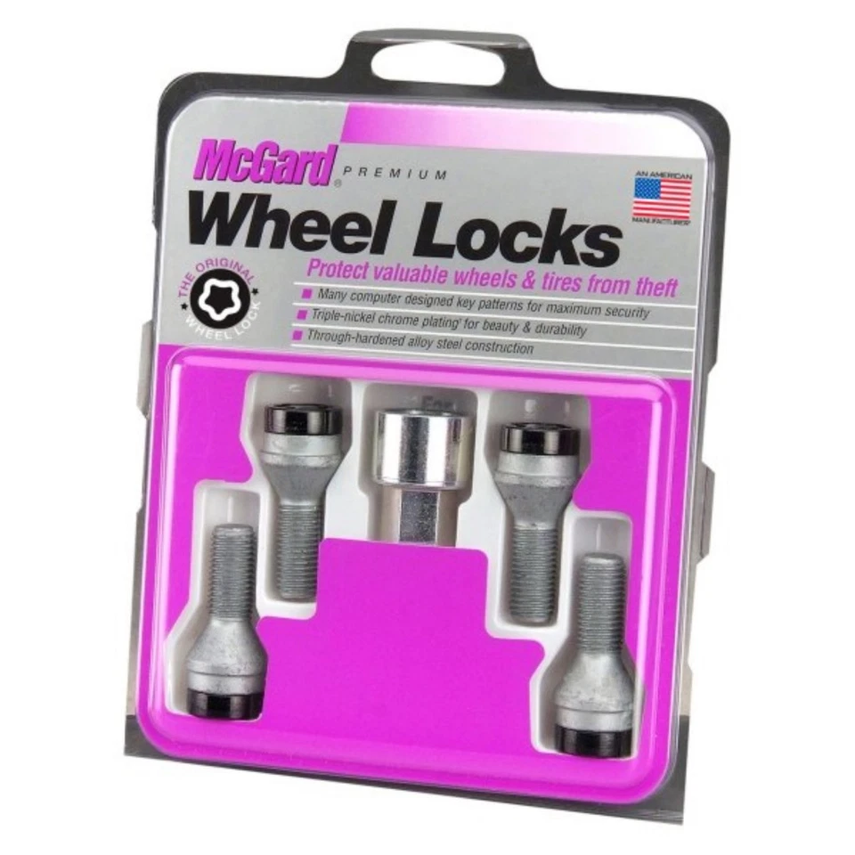 Juego de pernos de bloqueo de rueda McGard para BMW 840Ci/850Ci 1993-1997 negro 17 mm hexagonal paquete de 4 Foto 3 de 4