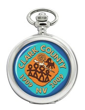 Clark County NV USA Pocket Watch