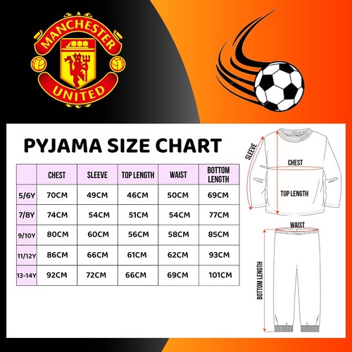 Ensemble pyjamas personnalisés pour enfants Manchester United manches longues PJ pour garçons coton - Photo 2/7