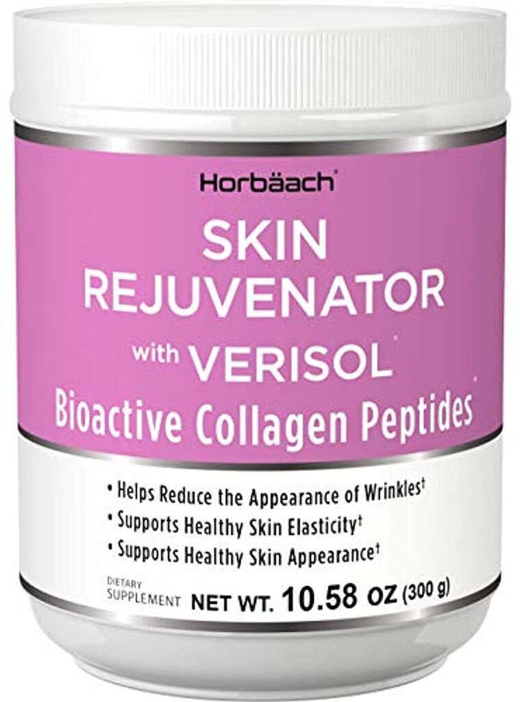 Rejuvenecedor de la piel con Verisol 10,58 oz | polvo de péptido de colágeno bioactivo