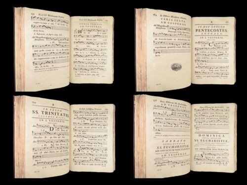 1770 ENORMER katholischer antiphonaler GESANG Antiphonarium Pictavense Poitiers FOLIO - Bild 4 von 24
