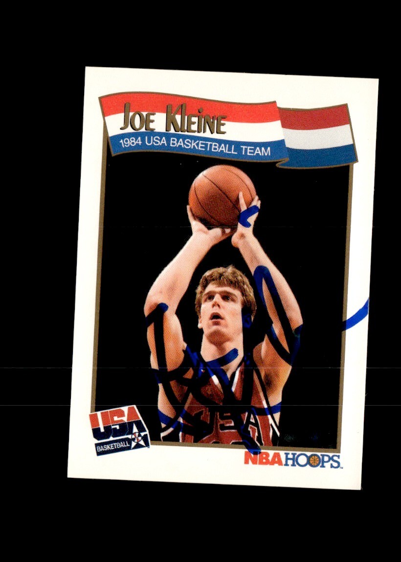 Joe Kleine 1991-92 NBA Hoops USA authentic autographed card