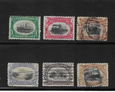 US Stamp #294- 299....1¢, 2¢, 4¢, 5¢, 8¢ & 10¢ Pan-American Set.....Used