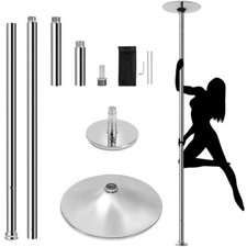 Stripper Dancing Pole Spinning  Static Mode 45mm for Home Portable Removable