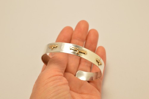 Brazalete brazalete de plata esterlina 925 con águilas. 22 gramos - Imagen 11 de 12