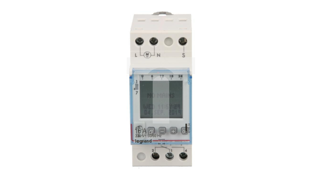 16A digital weekly single-channel timer with delay AlphaRex D21s 412634 /T2UK