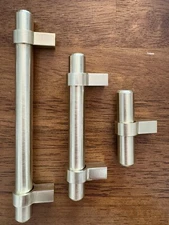 15 New Cosmas Brushed Brass Cabinet Hardware Bar Handle Pull Knobs Various size