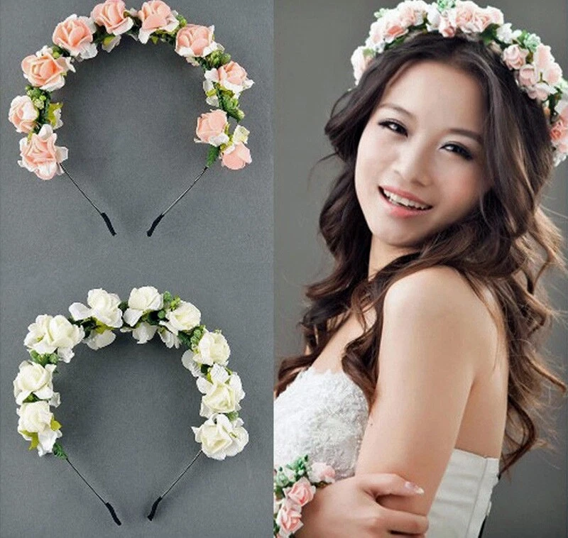 NET TOYS Blumen Haarreif Bunt – Hippie Haarschmuck Für Karneval & Mottopartys