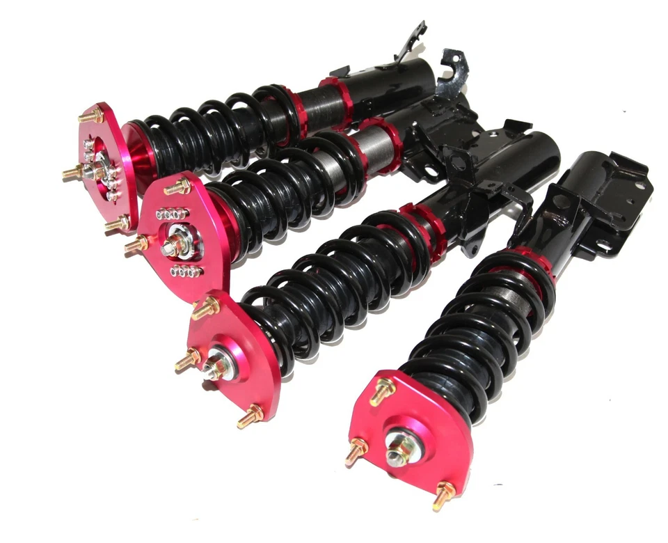 Kit de suspensión de bobinas rojas para 88-99 Toyota Corolla E90 E100 E110 AE92 AE111 Foto 4 de 4