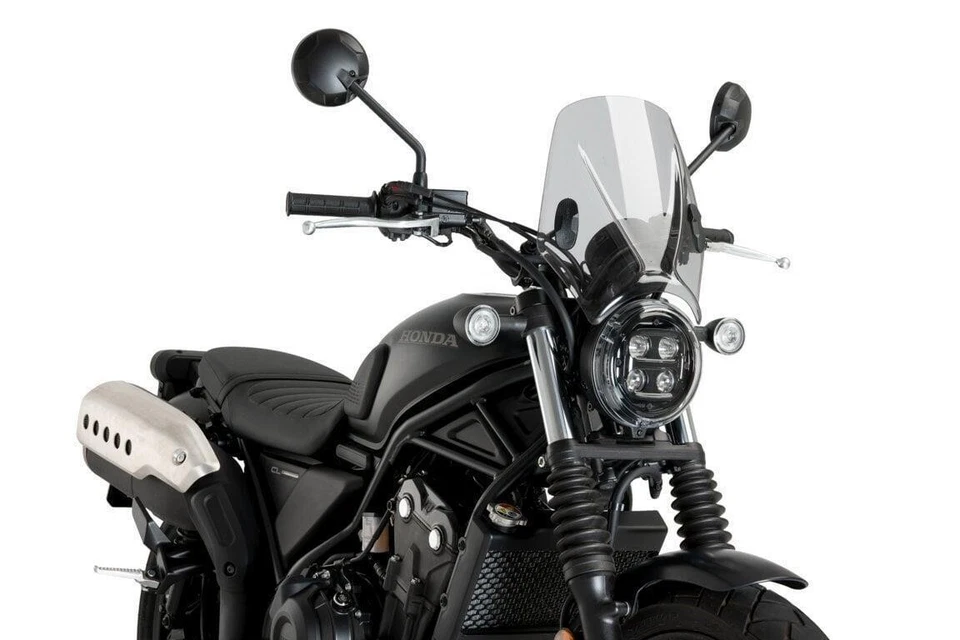 Pare-Brise Puig Mito Déflecteur Fumé Clair Kawasaki Z 125 2017 - 2024 - Photo 3/4