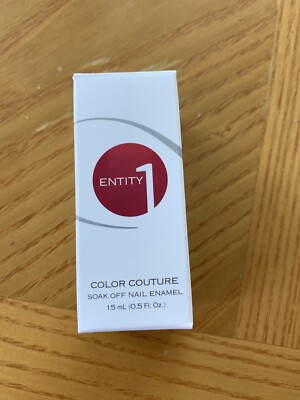 Entity Polish Color Couture Soak Off Gel Enamel. Red Rum Rouge. Brand New