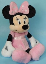 DISNEY BABY 14" Plush MINNIE MOUSE Pink w/Rattle  Crinkle Bow, Kids Preffered