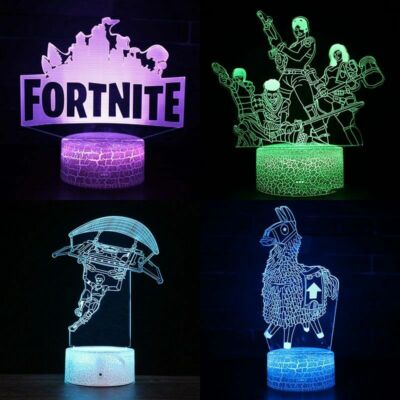 3D Nachtlicht Spiel Fortnite 16 Farben Tischlampe Zimmer Dekor Kinder Geschenk