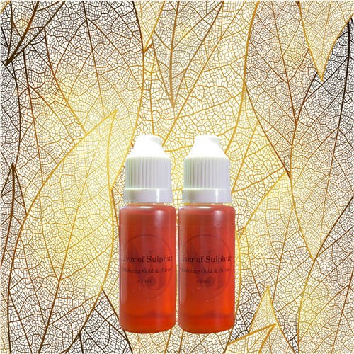 Hochwertige Leber aus Schwefel Patina Lösung 15ml-45ml Ammonium Hydro-Schwefel - Bild 15 von 16