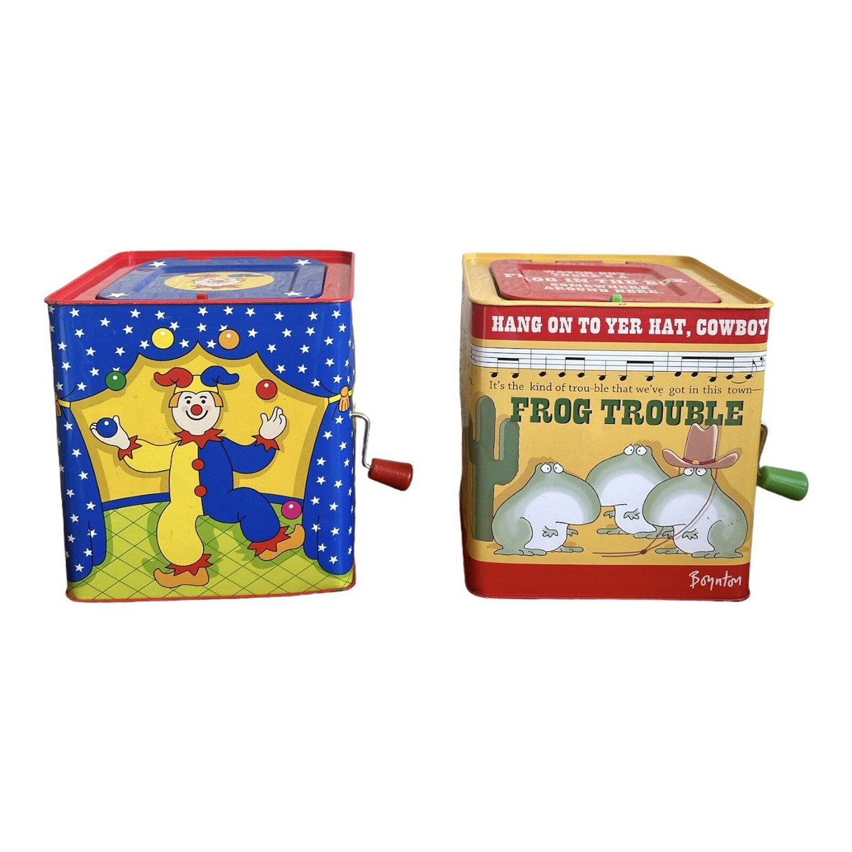 Vintage Schylling Jack-in-the-Box Toys – Clown & Frog | eBay