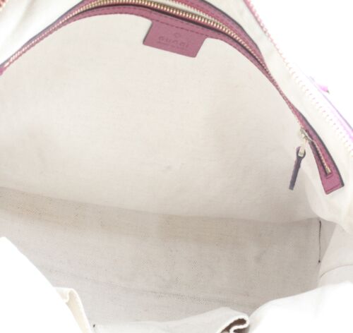 GUCCI "Bree Dome" GG Monogram, Beige Canvas with Mauve leather accents, Medium - Picture 12 of 12