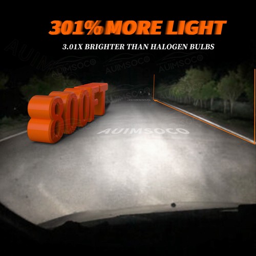 Bulbs Combo LED Headlight 6000K Cool White Plug-N-Play Pack 4 9005/HB3 9006/HB4 - 第 10/24 張圖片