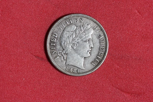 ESTATE FIND 1914 D- Barber Dime!! #K51754