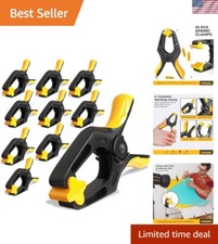 Versatile 4-Inch Spring Clamps - 10 Pack for Tarps, Pool Covers & Crafts