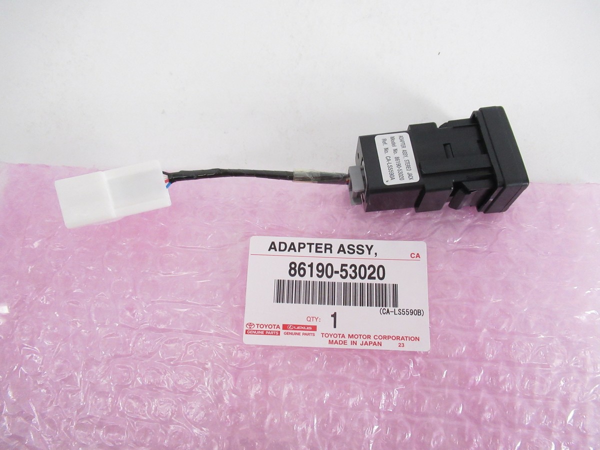Genuine OEM Toyota Lexus 86190-53020 Aux Input Stereo Adapter 06