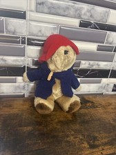 Vintage 1975 1981 Eden Toys Paddington Bear. 9.5 inches tall. Bean filled