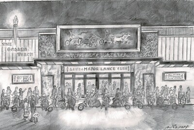Northern Soul; ''Major Lance Live at the Torch'' Pencil Sketch'' 28 cm x 20 cm