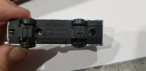 VINTAGE 1986 MATCHBOX ESPANA IKARUS BUS COACH WHITE - Picture 11 of 13