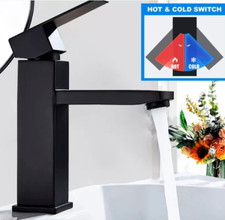 MISCELATORE RUBINETTO lavandino BAGNO colore NERO OPACO monocomando  per lavabo